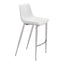 Banco Alto para Bistró - ZUO MAGNUS 53x55 101275 - Varios Colores - Asiento y Respaldo Tapizados en Piel Sintética