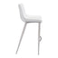 Banco Alto para Bistró - ZUO MAGNUS 53x55 101275 - Varios Colores - Asiento y Respaldo Tapizados en Piel Sintética
