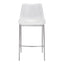 Banco Alto para Bistró - ZUO MAGNUS 53x55 101275 - Varios Colores - Asiento y Respaldo Tapizados en Piel Sintética