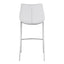 Banco Alto para Bistró - ZUO MAGNUS 53x55 101275 - Varios Colores - Asiento y Respaldo Tapizados en Piel Sintética
