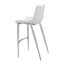 Banco Alto para Bistró - ZUO MAGNUS 53x55 101275 - Varios Colores - Asiento y Respaldo Tapizados en Piel Sintética