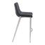 Banco Alto para Bistró - ZUO MAGNUS 53x55 101276 - Varios Colores - Asiento y Respaldo Tapizados en Piel Sintética