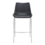 Banco Alto para Bistró - ZUO MAGNUS 53x55 101276 - Varios Colores - Asiento y Respaldo Tapizados en Piel Sintética
