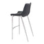 Banco Alto para Bistró - ZUO MAGNUS 53x55 101276 - Varios Colores - Asiento y Respaldo Tapizados en Piel Sintética