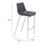 Banco Alto para Bistró - ZUO MAGNUS 53x55 101276 - Varios Colores - Asiento y Respaldo Tapizados en Piel Sintética
