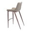 Banco Alto para Bistró - ZUO MAGNUS 53x55 101277 - Varios Colores - Asiento y Respaldo Tapizados en Piel Sintética