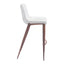 Banco Alto para Bistró - ZUO MAGNUS 53x55 101278 - Varios Colores - Asiento y Respaldo Tapizados en Piel Sintética