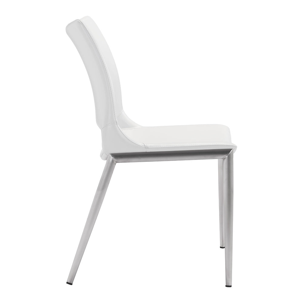 Silla Comercial para Cafetería - ZUO ACE 54x56 101279 - Varios Colores - Asiento y Respaldo Tapizados en Piel Sintética