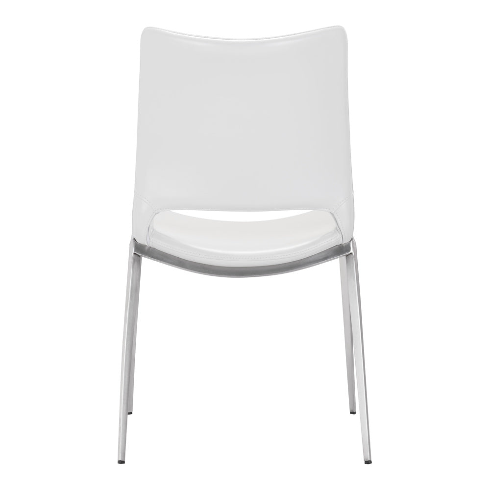 Silla Comercial para Cafetería - ZUO ACE 54x56 101279 - Varios Colores - Asiento y Respaldo Tapizados en Piel Sintética