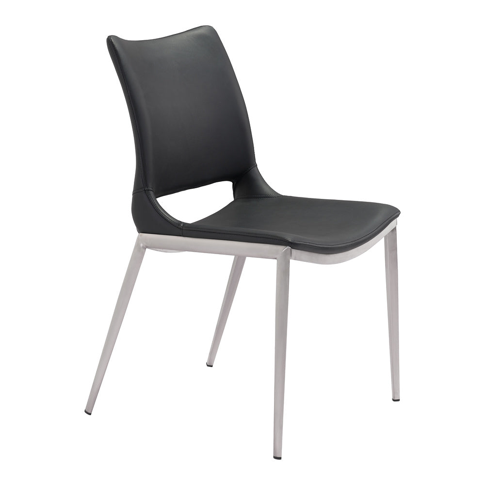 Silla Comercial para Cafetería - ZUO ACE 54x56 101280 - Varios Colores - Asiento y Respaldo Tapizados en Piel Sintética