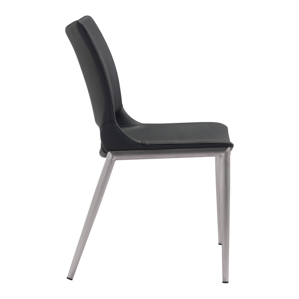 Silla Comercial para Cafetería - ZUO ACE 54x56 101280 - Varios Colores - Asiento y Respaldo Tapizados en Piel Sintética