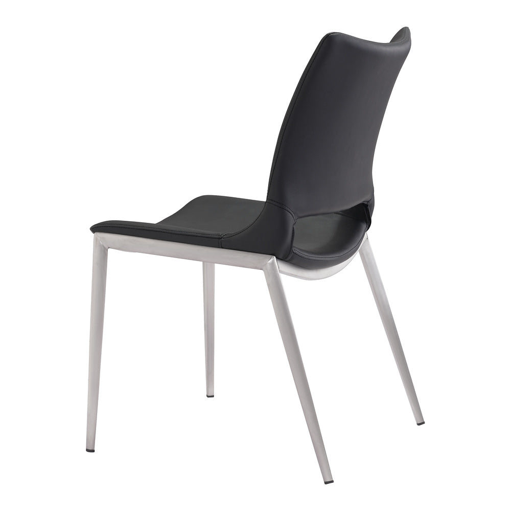 Silla Comercial para Cafetería - ZUO ACE 54x56 101280 - Varios Colores - Asiento y Respaldo Tapizados en Piel Sintética