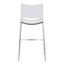 Banco Alto para Restaurante - ZUO ACE 53x55 101283 - Varios Colores - Asiento y Respaldo Tapizados en Piel Sintética