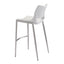 Banco Alto para Restaurante - ZUO ACE 53x55 101283 - Varios Colores - Asiento y Respaldo Tapizados en Piel Sintética
