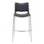 Banco Alto para Restaurante - ZUO ACE 53x55 101284 - Varios Colores - Asiento y Respaldo Tapizados en Piel Sintética
