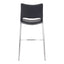 Banco Alto para Restaurante - ZUO ACE 53x55 101284 - Varios Colores - Asiento y Respaldo Tapizados en Piel Sintética