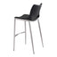 Banco Alto para Restaurante - ZUO ACE 53x55 101284 - Varios Colores - Asiento y Respaldo Tapizados en Piel Sintética