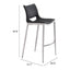 Banco Alto para Restaurante - ZUO ACE 53x55 101284 - Varios Colores - Asiento y Respaldo Tapizados en Piel Sintética