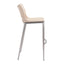 Banco Alto para Restaurante - ZUO ACE 53x55 101285 - Varios Colores - Asiento y Respaldo Tapizados en Piel Sintética