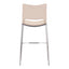 Banco Alto para Restaurante - ZUO ACE 53x55 101285 - Varios Colores - Asiento y Respaldo Tapizados en Piel Sintética