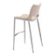 Banco Alto para Restaurante - ZUO ACE 53x55 101285 - Varios Colores - Asiento y Respaldo Tapizados en Piel Sintética