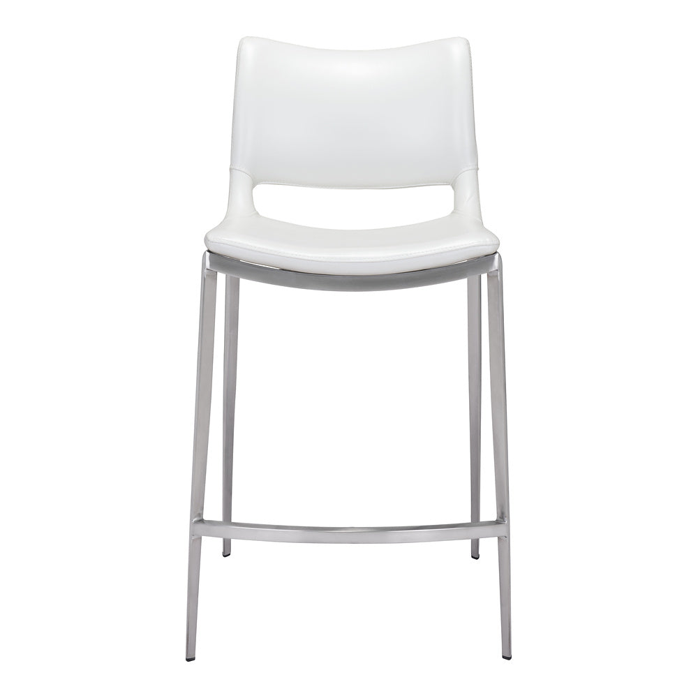 Banco Mostrador para Cafetería - ZUO ACE 51x57 101390 - Varios Colores - Asiento y Respaldo Tapizados en Piel Sintética