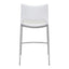 Banco Mostrador para Cafetería - ZUO ACE 51x57 101390 - Varios Colores - Asiento y Respaldo Tapizados en Piel Sintética