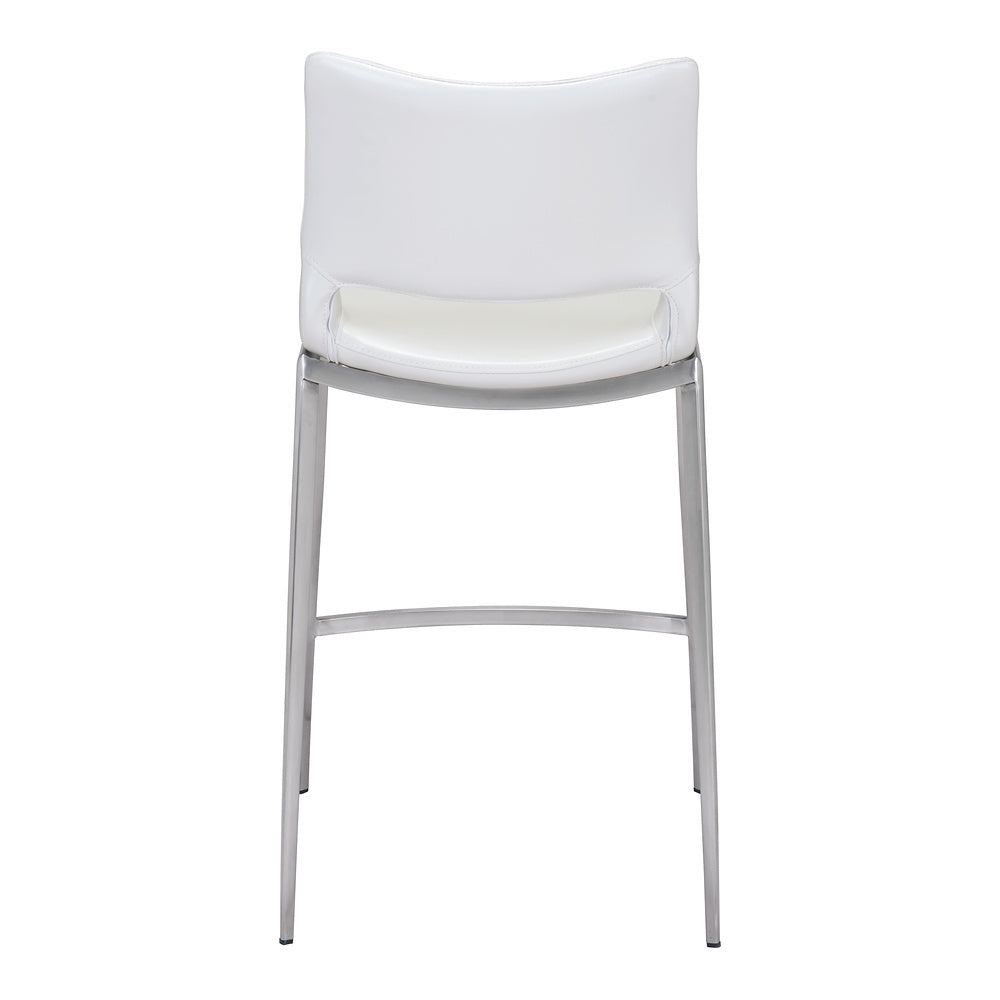 Banco Mostrador para Cafetería - ZUO ACE 51x57 101390 - Varios Colores - Asiento y Respaldo Tapizados en Piel Sintética