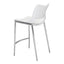 Banco Mostrador para Cafetería - ZUO ACE 51x57 101390 - Varios Colores - Asiento y Respaldo Tapizados en Piel Sintética