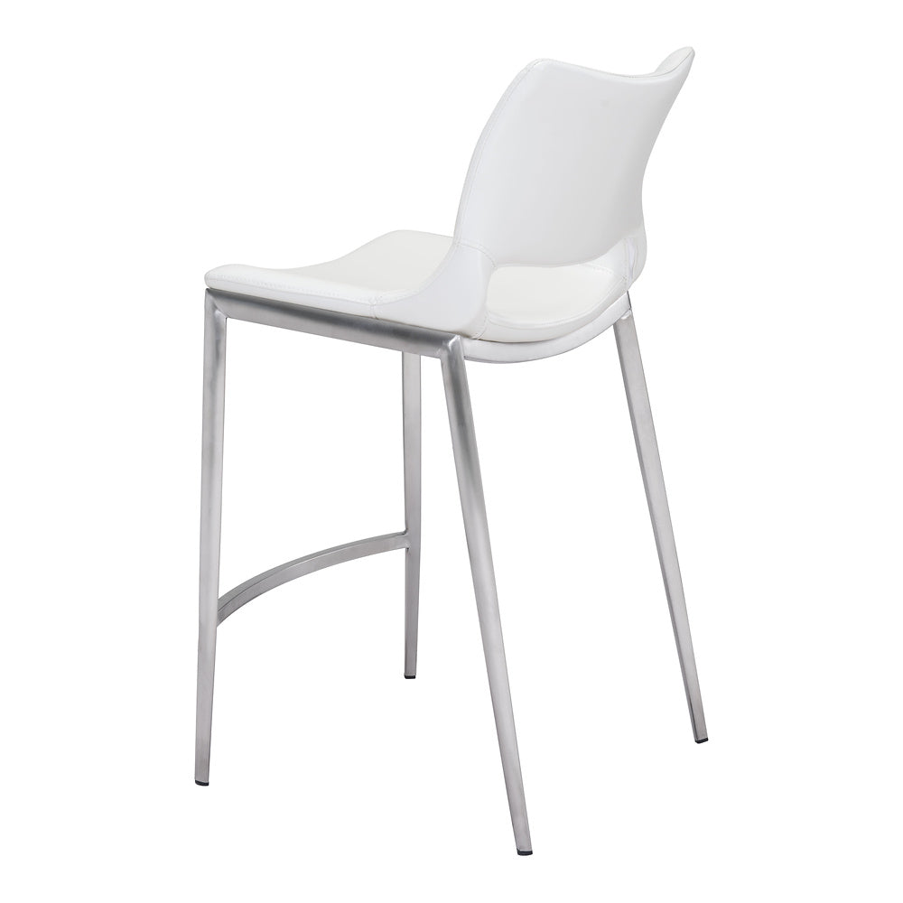 Banco Mostrador para Cafetería - ZUO ACE 51x57 101390 - Varios Colores - Asiento y Respaldo Tapizados en Piel Sintética
