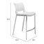 Banco Mostrador para Cafetería - ZUO ACE 51x57 101390 - Varios Colores - Asiento y Respaldo Tapizados en Piel Sintética