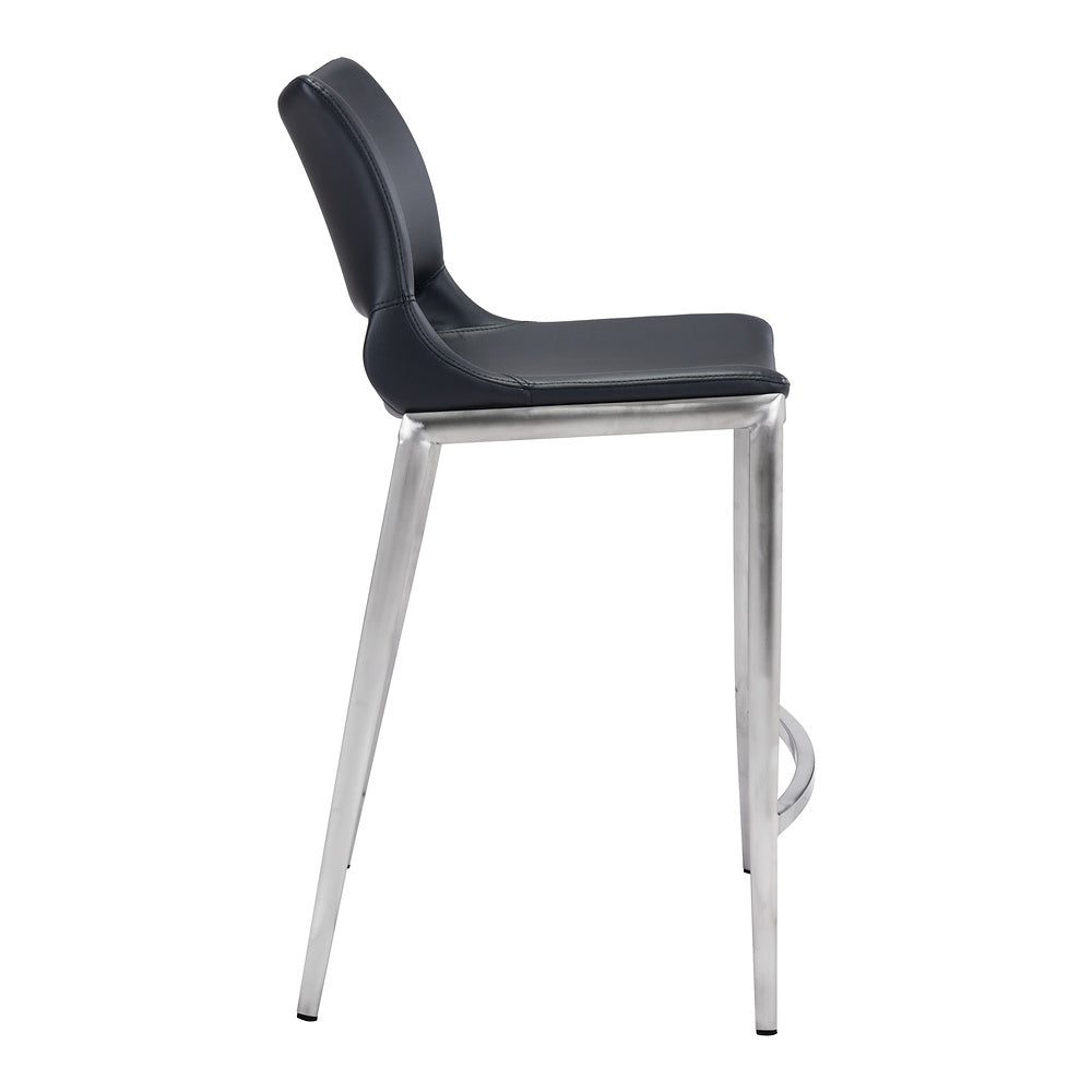 Banco Mostrador para Cafetería - ZUO ACE 51x57 101391 - Varios Colores - Asiento y Respaldo Tapizados en Piel Sintética