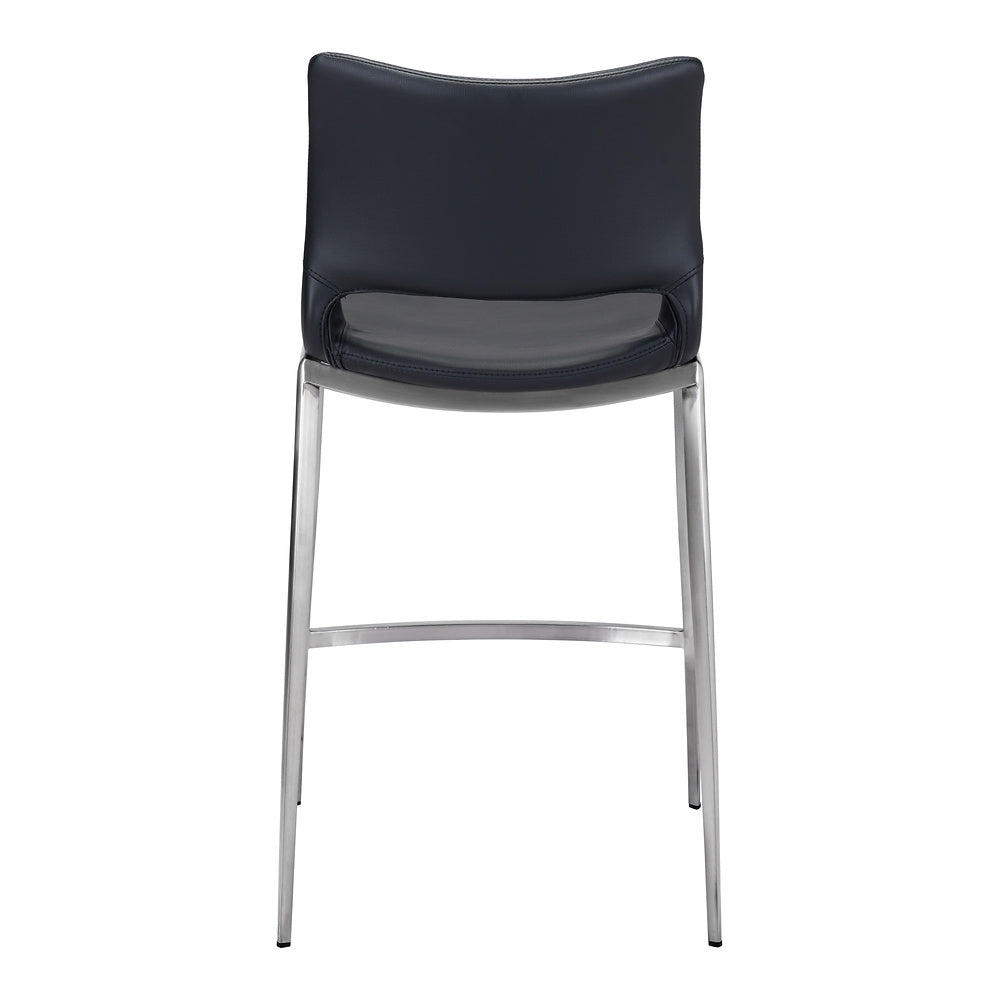 Banco Mostrador para Cafetería - ZUO ACE 51x57 101391 - Varios Colores - Asiento y Respaldo Tapizados en Piel Sintética