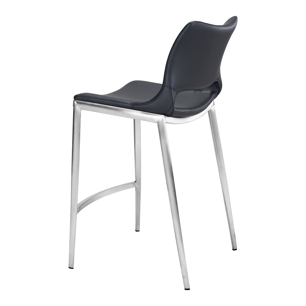 Banco Mostrador para Cafetería - ZUO ACE 51x57 101391 - Varios Colores - Asiento y Respaldo Tapizados en Piel Sintética