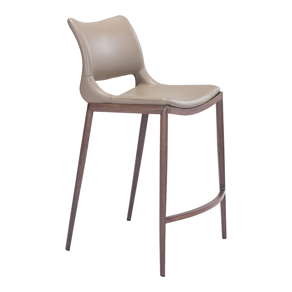 Banco Mostrador para Cafetería - ZUO ACE 51x57 101392 - Varios Colores - Asiento y Respaldo Tapizados en Piel Sintética