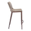 Banco Mostrador para Cafetería - ZUO ACE 51x57 101392 - Varios Colores - Asiento y Respaldo Tapizados en Piel Sintética