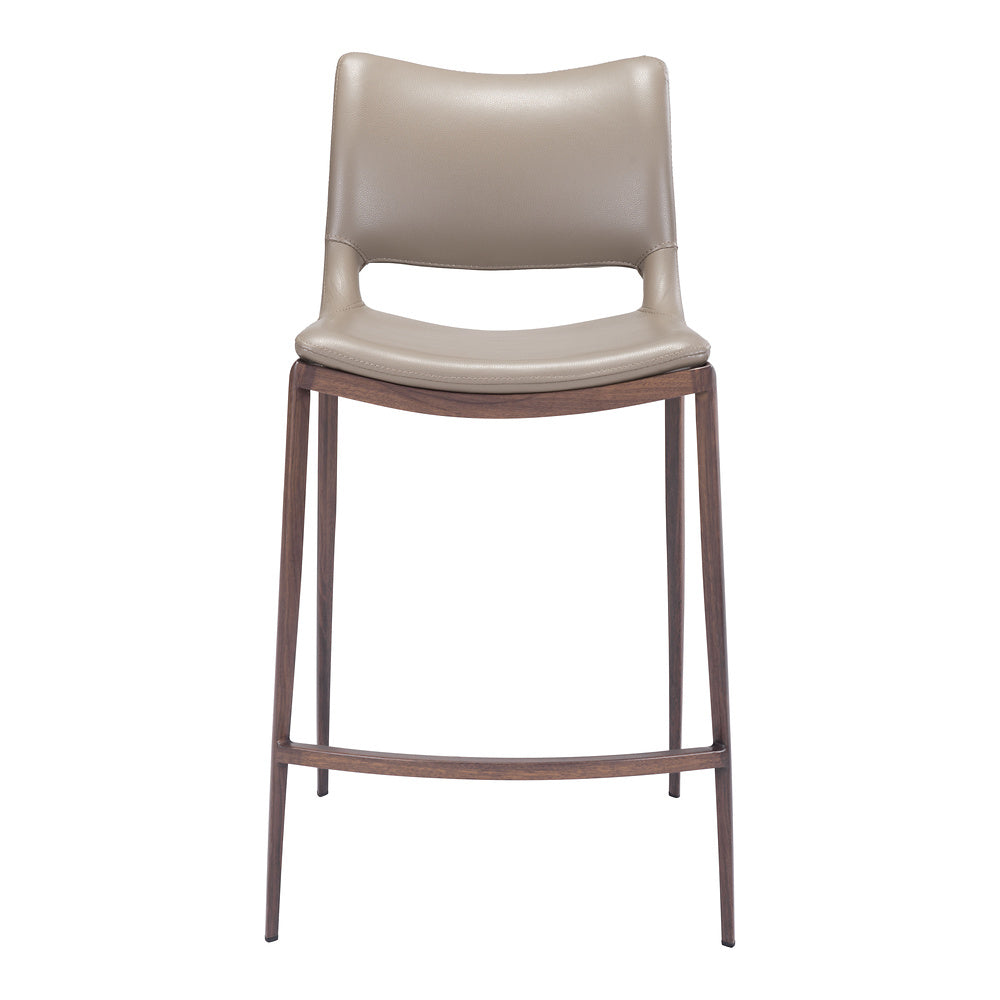 Banco Mostrador para Cafetería - ZUO ACE 51x57 101392 - Varios Colores - Asiento y Respaldo Tapizados en Piel Sintética