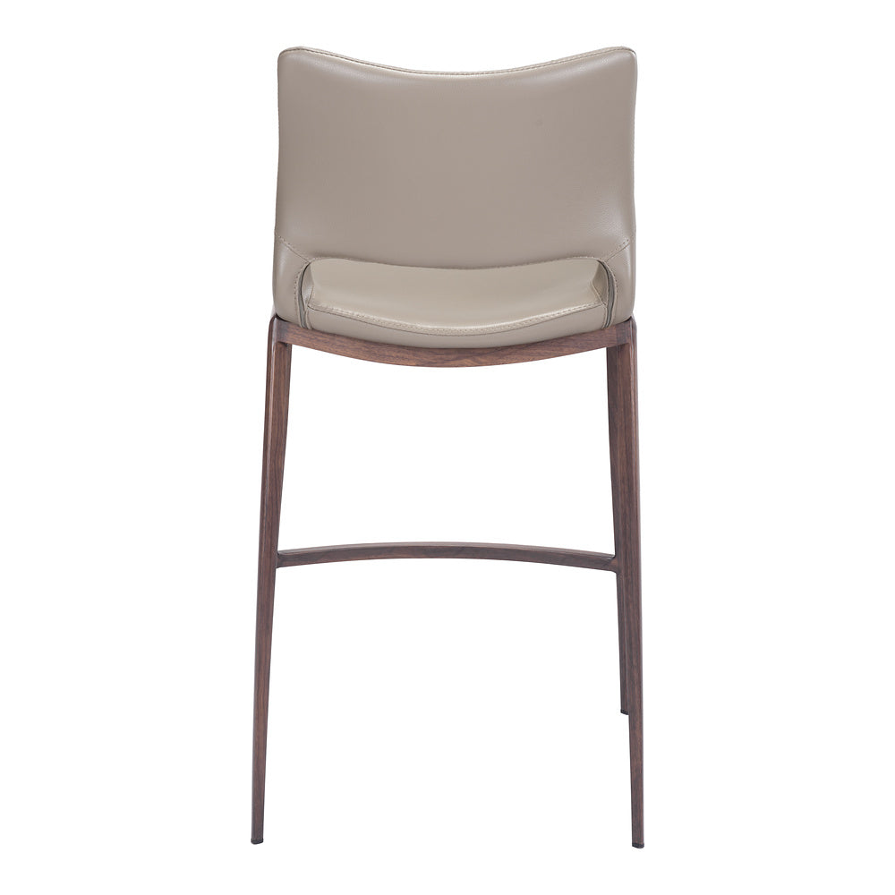 Banco Mostrador para Cafetería - ZUO ACE 51x57 101392 - Varios Colores - Asiento y Respaldo Tapizados en Piel Sintética