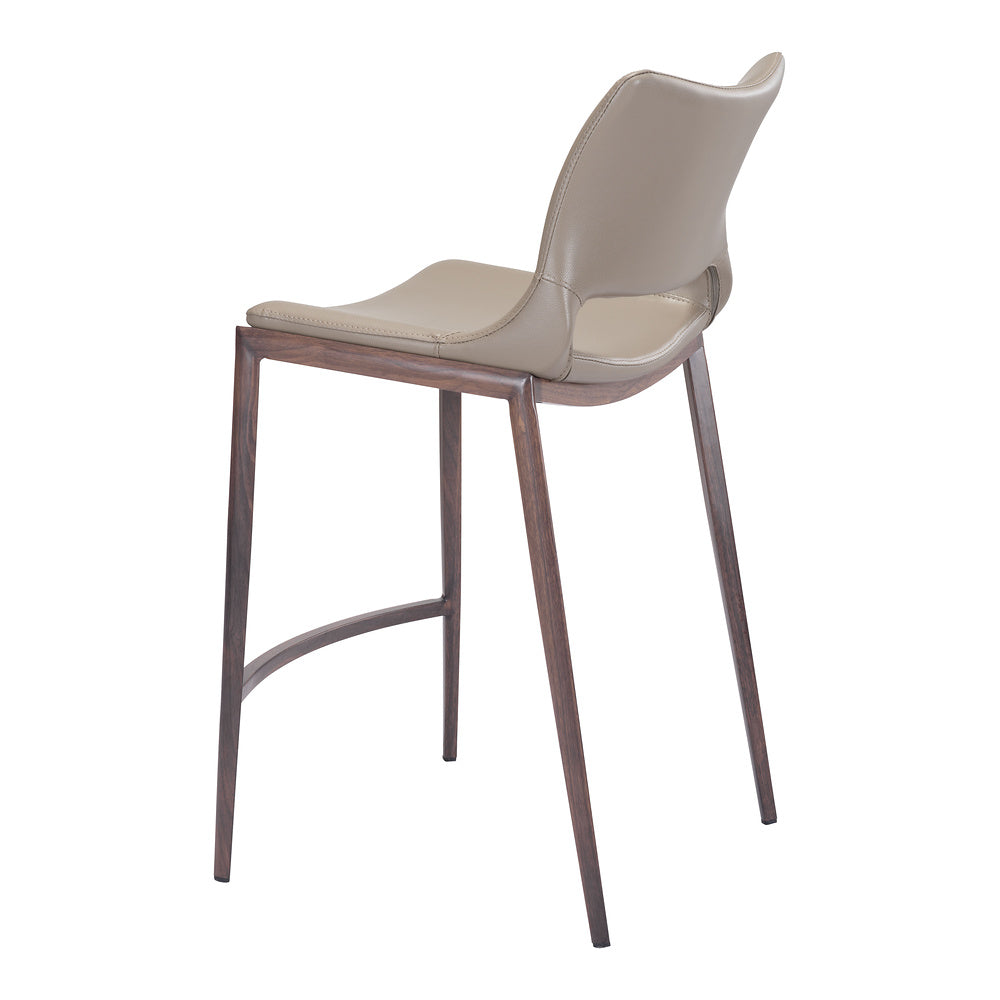 Banco Mostrador para Cafetería - ZUO ACE 51x57 101392 - Varios Colores - Asiento y Respaldo Tapizados en Piel Sintética