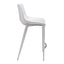 Banco Mostrador para Bar y Barra - ZUO MAGNUS 53x55 101408 - Varios Colores - Asiento y Respaldo Tapizados en Piel Sintética