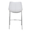 Banco Mostrador para Bar y Barra - ZUO MAGNUS 53x55 101408 - Varios Colores - Asiento y Respaldo Tapizados en Piel Sintética