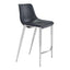 Banco Mostrador para Bar y Barra - ZUO MAGNUS 53x55 101409 - Varios Colores - Asiento y Respaldo Tapizados en Piel Sintética