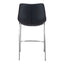 Banco Mostrador para Bar y Barra - ZUO MAGNUS 53x55 101409 - Varios Colores - Asiento y Respaldo Tapizados en Piel Sintética
