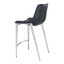 Banco Mostrador para Bar y Barra - ZUO MAGNUS 53x55 101409 - Varios Colores - Asiento y Respaldo Tapizados en Piel Sintética