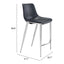 Banco Mostrador para Bar y Barra - ZUO MAGNUS 53x55 101409 - Varios Colores - Asiento y Respaldo Tapizados en Piel Sintética
