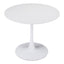 Mesa de Comedor para Salón de Eventos - ZUO OPUS - Blanco - Cubierta de MDF Pintado y Estructura de Acero con Recubrimiento en Polvo