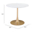 Mesa de Comedor para Salón de Eventos - ZUO OPUS - Varios Colores - Cubierta de MDF Pintado y Estructura de Acero con Recubrimiento en Polvo