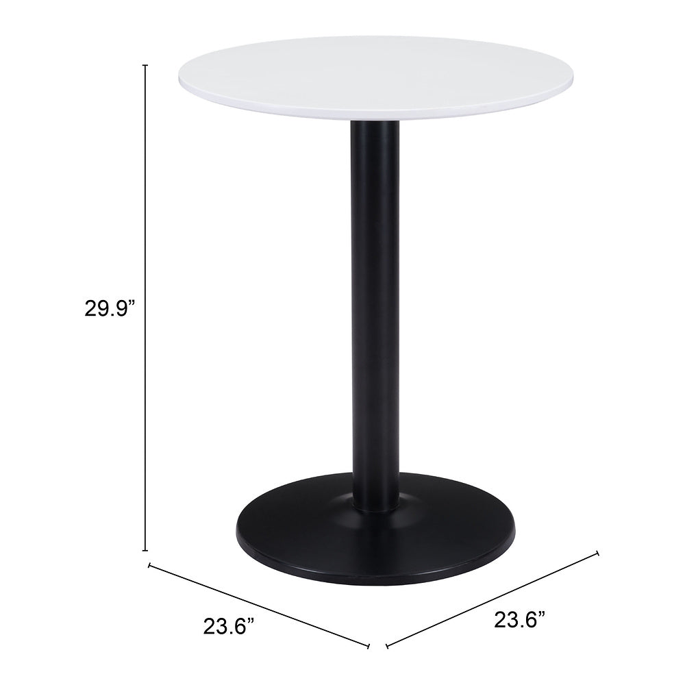 Mesa Bistró para Hotel - ZUO ALTO 60x60 101569 - Varios Colores - Cubierta de MDF Pintado y Estructura de Acero con Recubrimiento en Polvo