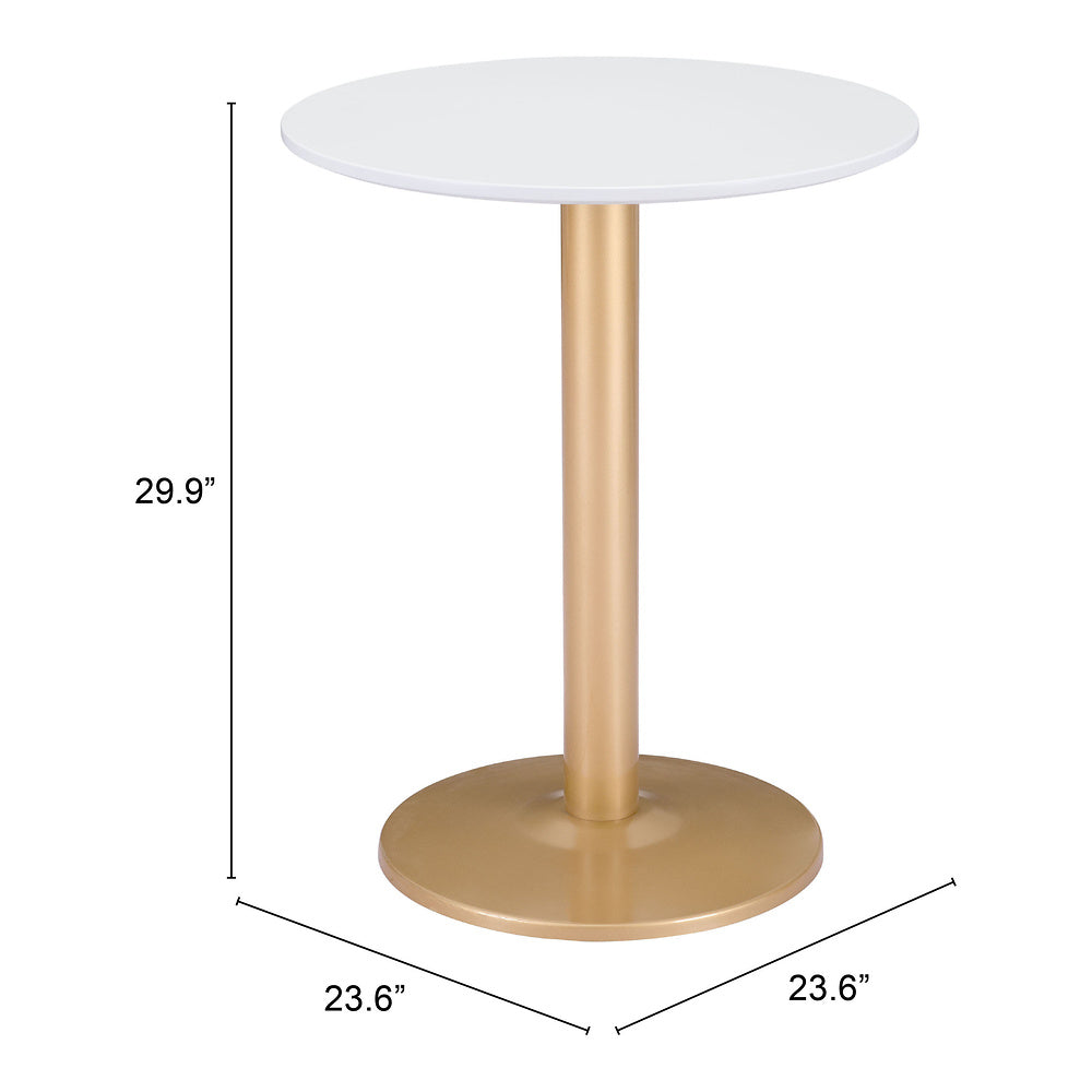 Mesa Bistró para Hotel - ZUO ALTO 60x60 101570 - Varios Colores - Cubierta de MDF Pintado y Estructura de Acero con Recubrimiento en Polvo