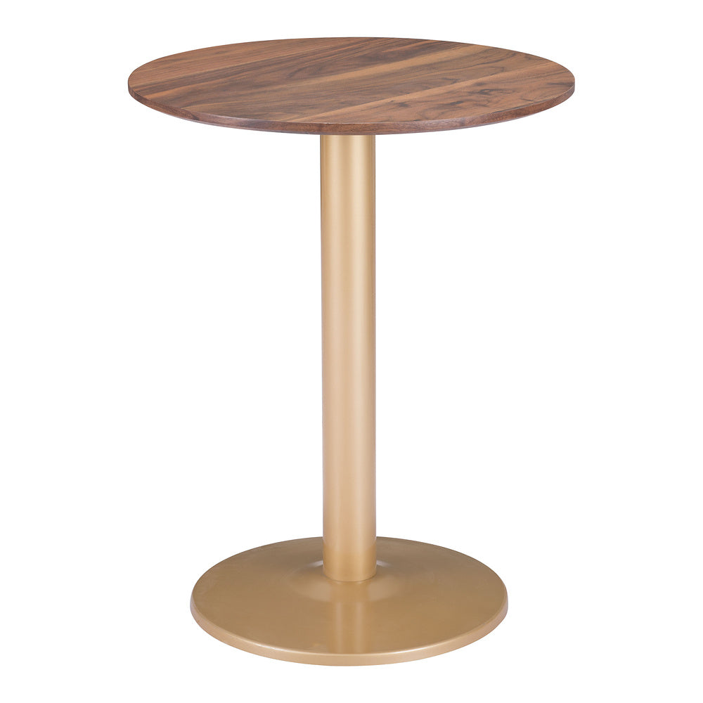 Mesa Bistró para Hotel - ZUO ALTO 60x60 101571 - Varios Colores - Cubierta de MDF Símil Madera y Estructura de Acero con Recubrimiento en Polvo